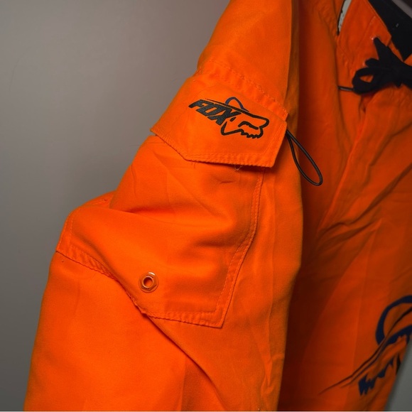 Fox Racing Men’s Orange Board Shorts Size L | Moto Logo Swim Trunks Surf Style - Picture 4 of 9